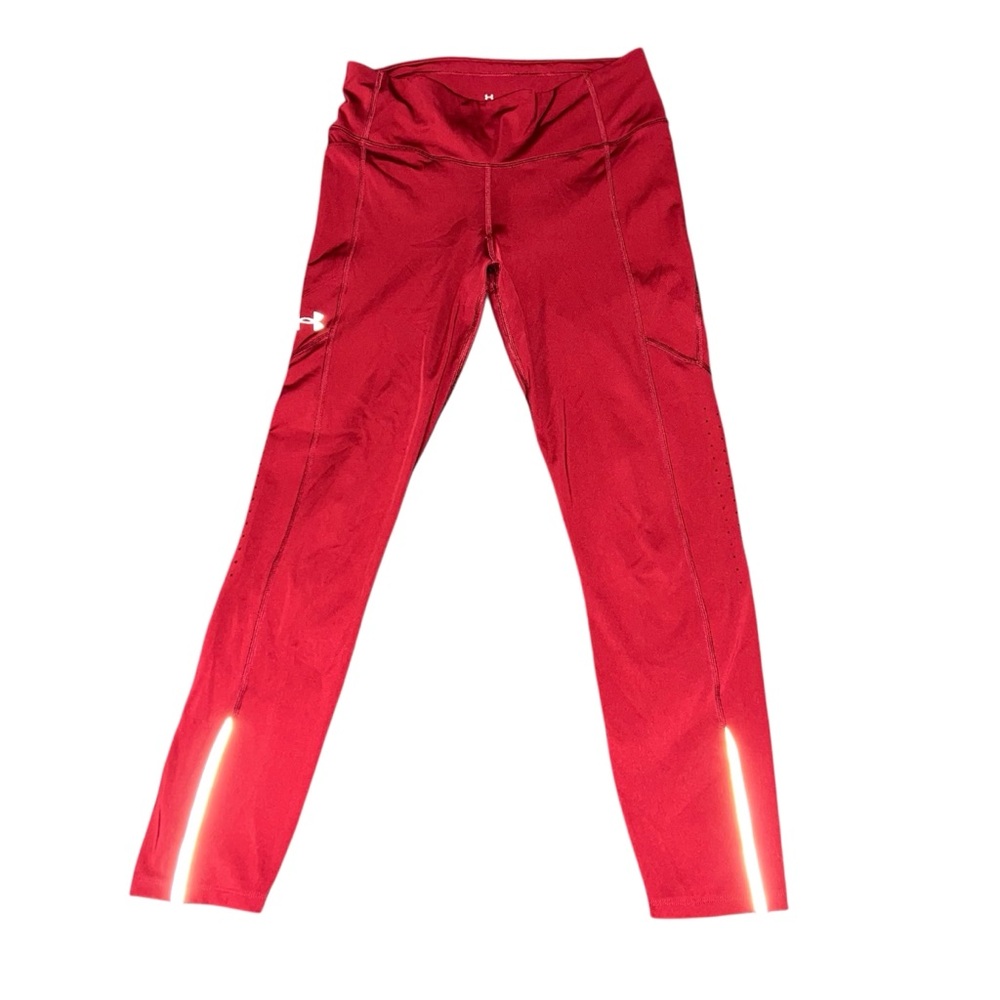 Under Armour Burgundy Athletic Leggings Women’s Size Medium Active Fitness Gym